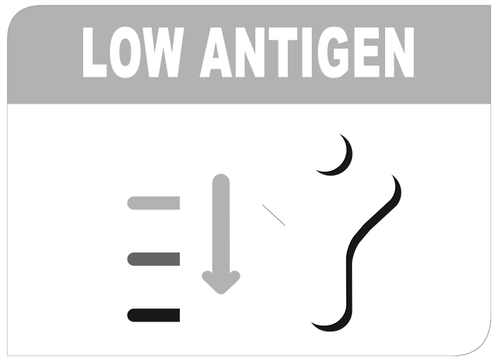 Nízký obsah antigenů