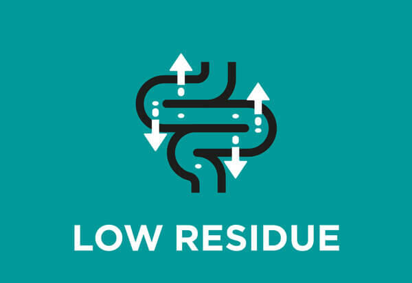 Nízký obsah nestrávené potravy