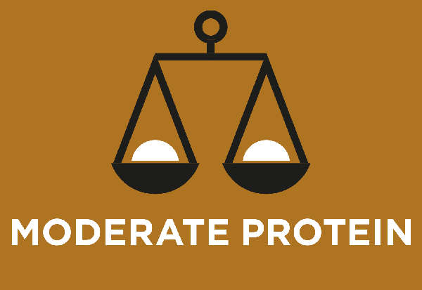 Střední obsah vysoce kvalitních bílkovin